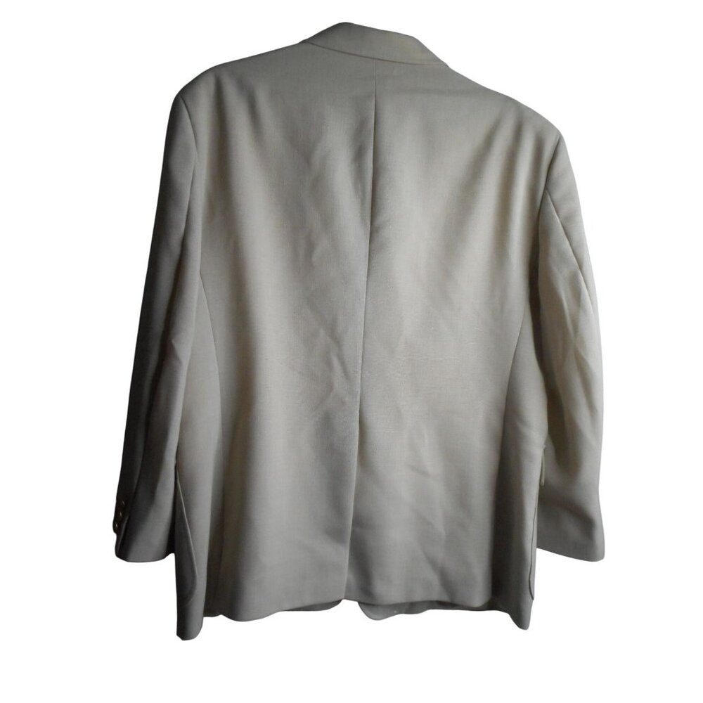 Vintage Cross Winsor Mens Beige Sport Coat 2 Button Front Long Sleeve Size 46S - Picture 2 of 9